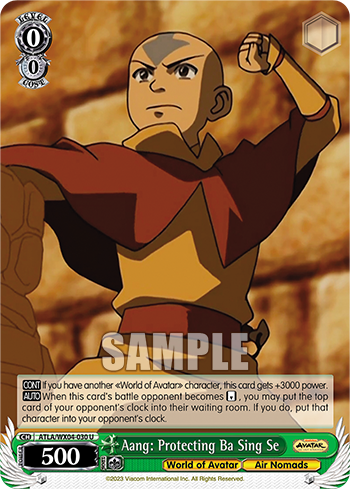 Aang: Protecting Ba Sing Se - ATLA/WX04-E030 - Uncommon available at 401 Games Canada