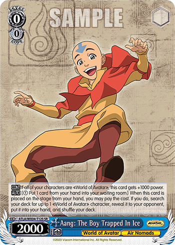 Aang: The Boy Trapped In Ice - ATLA/WX04-ET12S - Super Rare available at 401 Games Canada