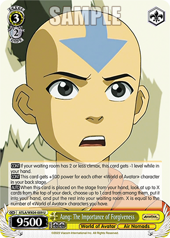 Aang: The Importance of Forgiveness - ATLA/WX04-E009 - Uncommon available at 401 Games Canada