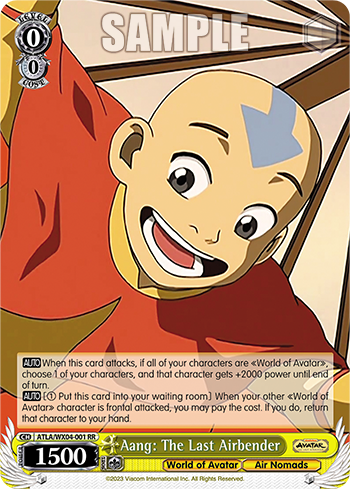 Aang: The Last Airbender - ATLA/WX04-E001 - Double Rare available at 401 Games Canada