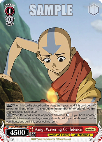 Aang: Wavering Confidence - ATLA/WX04-E072 - Common available at 401 Games Canada