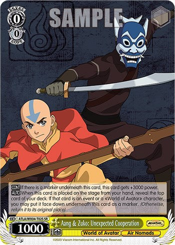 Aang & Zuko: Unexpected Cooperation - ATLA/WX04-ET02S - Super Rare available at 401 Games Canada