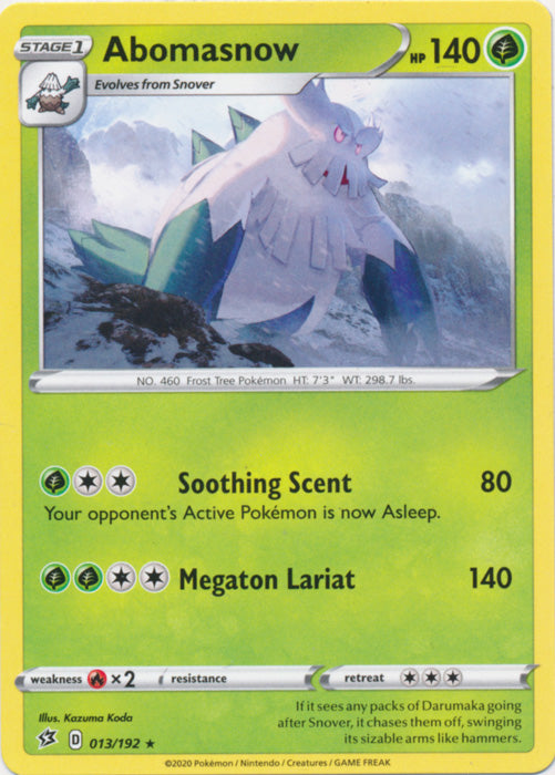 Abomasnow - 013/192 - Rare available at 401 Games Canada