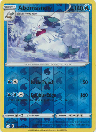 Abomasnow - 043/196 - Uncommon - Reverse Holo available at 401 Games Canada