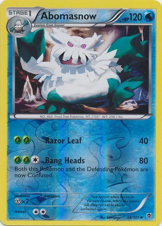 Abomasnow - 26/101 - Uncommon - Reverse Holo available at 401 Games Canada