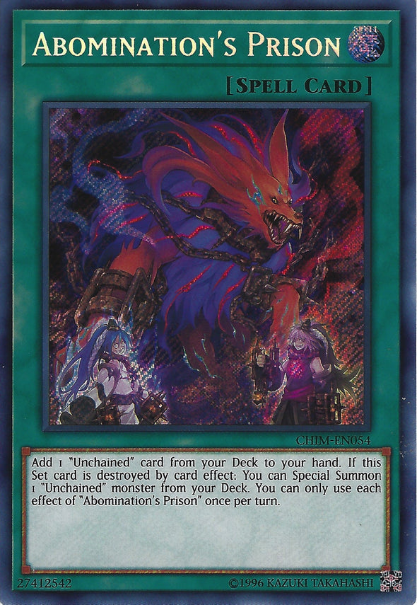 Abomination's Prison - CHIM-EN054 - Secret Rare - Unlimited available at 401 Games Canada