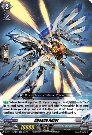 Absage Adler - D-BT11/024EN - Double Rare available at 401 Games Canada