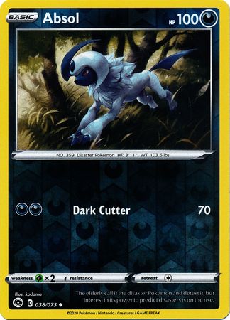 Absol - 038/073 - Uncommon - Reverse Holo available at 401 Games Canada