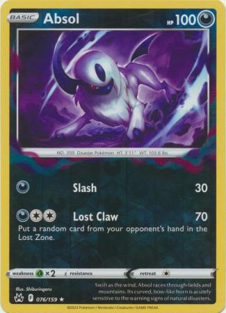 Absol - 076/159 - Holo Rare - Reverse Holo available at 401 Games Canada