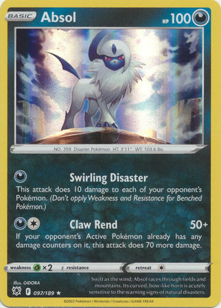 Absol - 097/189 - Holo Rare available at 401 Games Canada