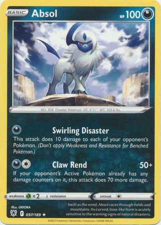 Absol - 097/189 - Rare - Theme Deck Exclusive available at 401 Games Canada