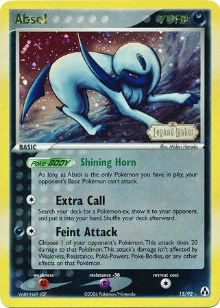 Absol - 15/92 - Rare - Reverse Holo available at 401 Games Canada