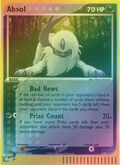 Absol - 1/97 - Holo Rare - Reverse Holo available at 401 Games Canada