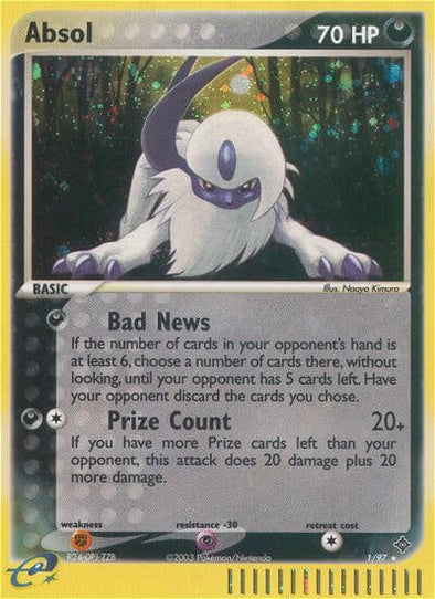 Absol - 1/97 - Holo Rare available at 401 Games Canada