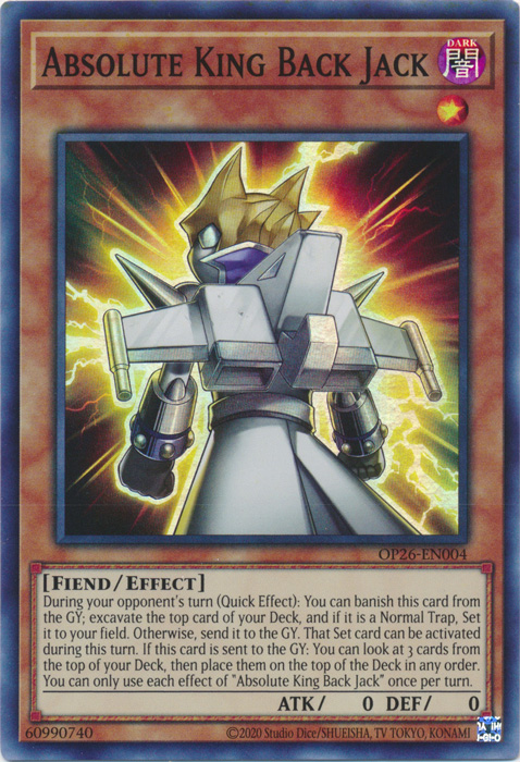 Absolute King Back Jack - OP26-EN004 - Super Rare - Unlimited