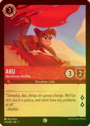 Abu (Mischievous Monkey) - 103/204 - Common (Foil) available at 401 Games Canada