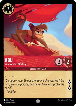 Abu (Mischievous Monkey) - 103/204 - Common available at 401 Games Canada