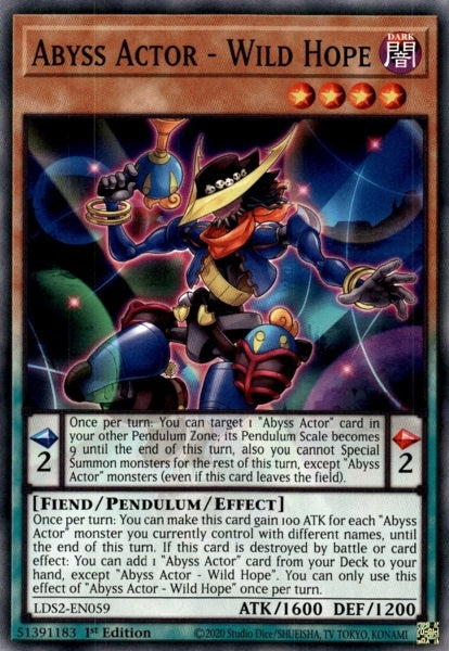 Abyss Actor - Wild Hope - LDS2-EN059 - Common - 1st Edition available at 401 Games Canada