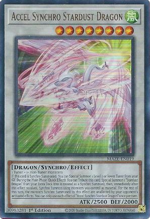 Accel Synchro Stardust Dragon - MAZE-EN019 - Ultra Rare - 1st Edition available at 401 Games Canada