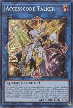 Accesscode Talker - BLCR-EN093 - Secret Rare - 1st Edition available at 401 Games Canada