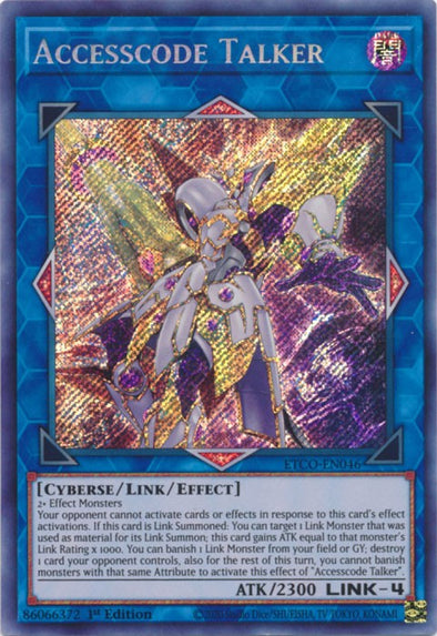 Accesscode Talker - ETCO-EN046 - Secret Rare - 1st Edition available at 401 Games Canada