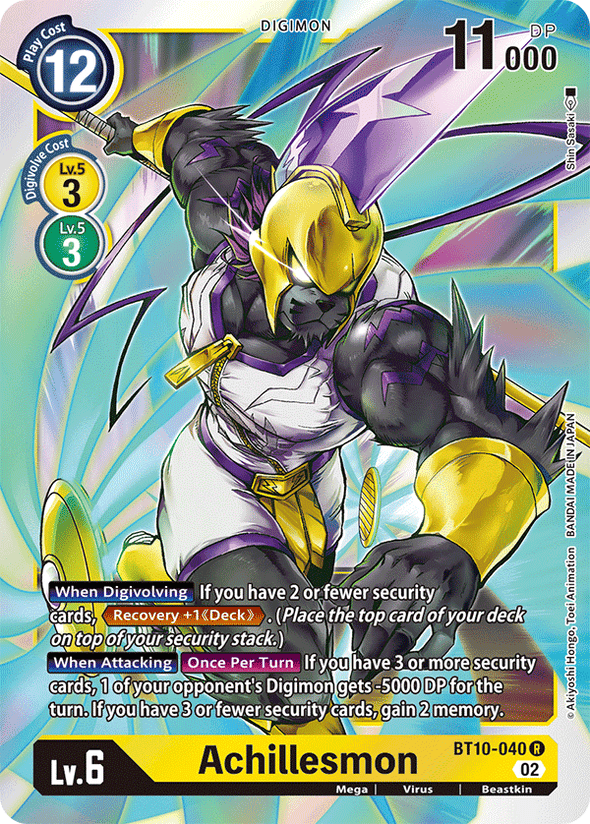 Achillesmon - BT10-040 - Rare available at 401 Games Canada