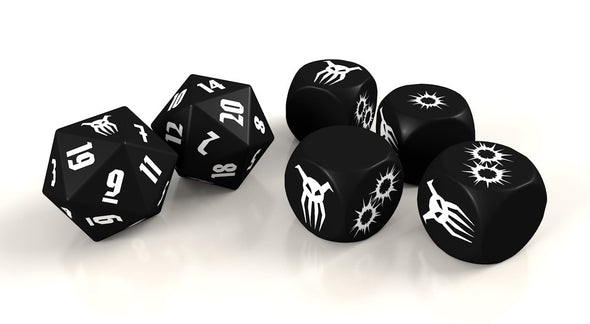 Achtung! Cthulhu - 2D20 - Black Sun Dice Set available at 401 Games Canada