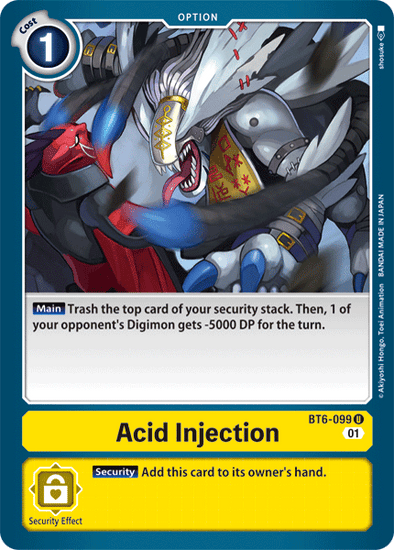 Acid Injection - BT6-099 - Uncommon available at 401 Games Canada