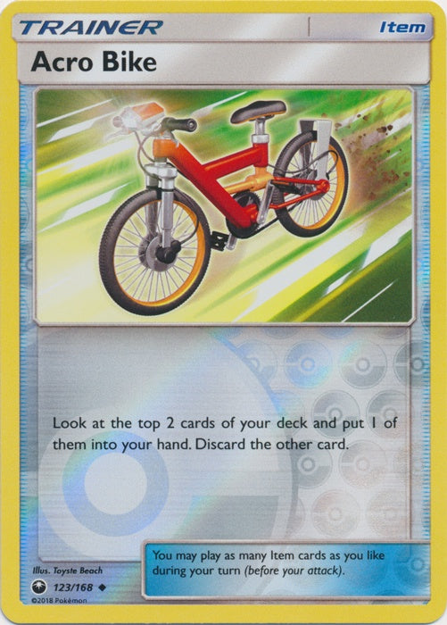 Acro Bike - 123/168 - Uncommon - Reverse Holo available at 401 Games Canada