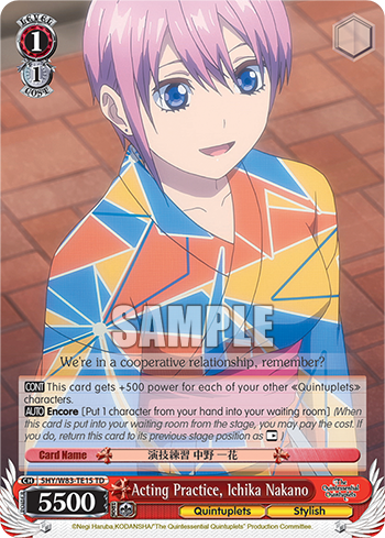 Acting Practice, Ichika Nakano - 5HY/W83-TE15 - Trial Deck available at 401 Games Canada