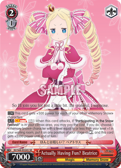 Actually Having Fun? Beatrice (SR) - RZ/S68-E024S - Super Rare available at 401 Games Canada