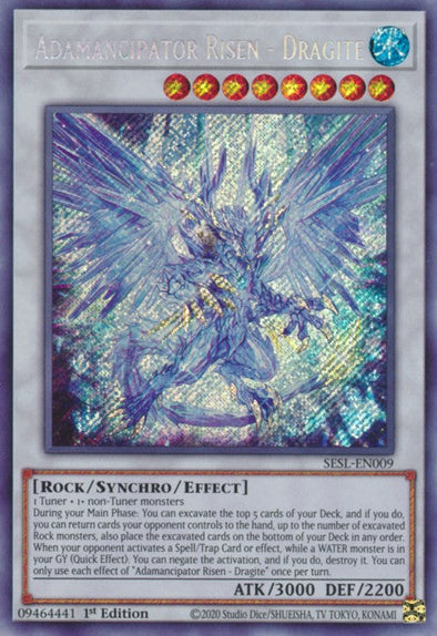 Adamancipator Risen - Dragite - SESL-EN009 - Secret Rare - 1st Edition available at 401 Games Canada