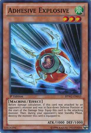 Adhesive Explosive - BPW2-EN015 - Super Rare - 1st Edition available at 401 Games Canada