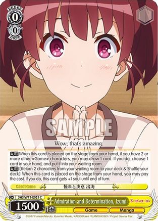 Admiration and Determination, Izumi - SHS/W71-E021 - Common available at 401 Games Canada