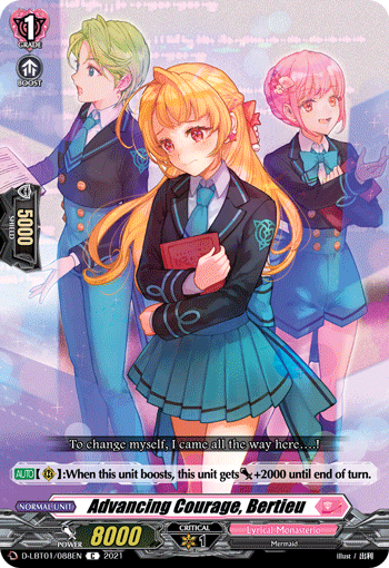 Advancing Courage, Bertieu - D-LBT01/088 - Common available at 401 Games Canada