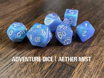 Adventure Dice - 7 Piece Set - Aether Mist available at 401 Games Canada