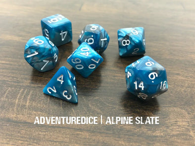 Adventure Dice - 7 Piece Set - Alpine Slate available at 401 Games Canada