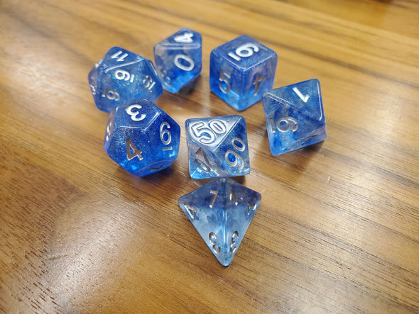 Adventure Dice - 7 Piece Set - Bippity Boppity Blue available at 401 Games Canada