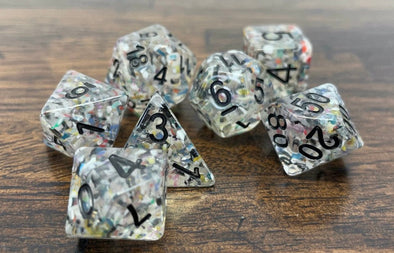 Adventure Dice - 7 Piece Set - Broken Glass available at 401 Games Canada