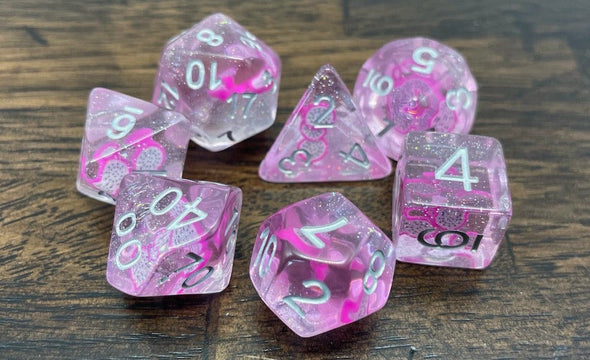 Adventure Dice - 7 Piece Set - Dragonfruit Delight available at 401 Games Canada