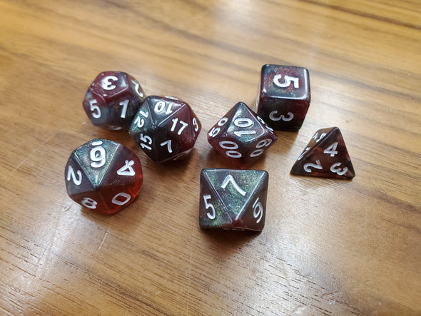 Adventure Dice - 7 Piece Set - Dusk Rose available at 401 Games Canada