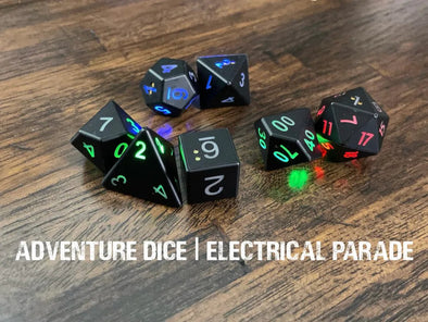 Adventure Dice - 7 Piece Set - Electrical Parade available at 401 Games Canada