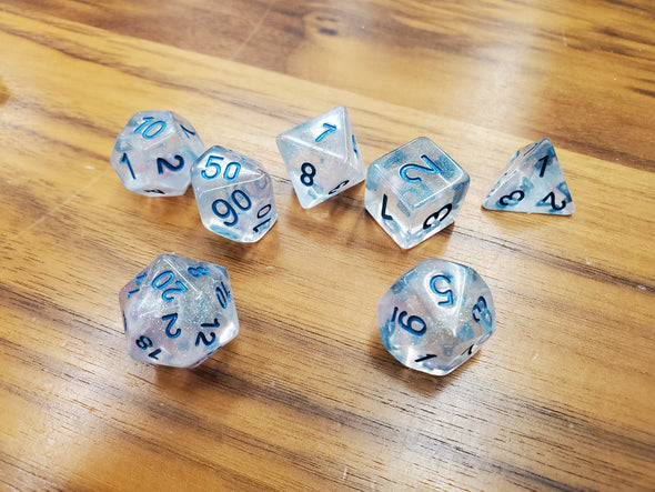 Adventure Dice - 7 Piece Set - Frostbite available at 401 Games Canada