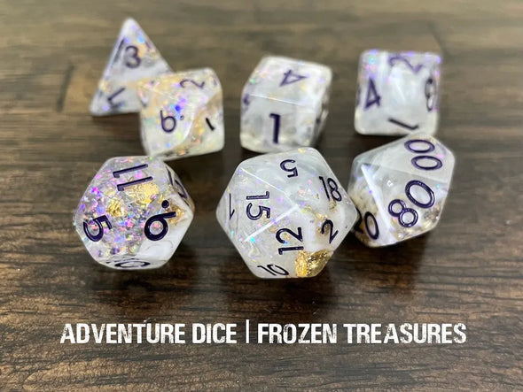 Adventure Dice - 7 Piece Set - Frozen Treasures available at 401 Games Canada