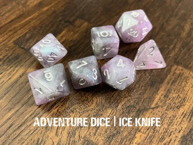 Adventure Dice - 7 Piece Set - Ice Knife available at 401 Games Canada