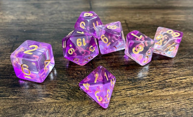 Adventure Dice - 7 Piece Set - Impatient Octopus available at 401 Games Canada