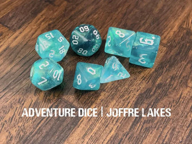 Adventure Dice - 7 Piece Set - Joffre Lakes available at 401 Games Canada