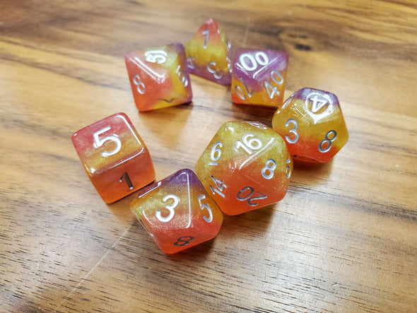 Adventure Dice - 7 Piece Set - Llamacorn available at 401 Games Canada