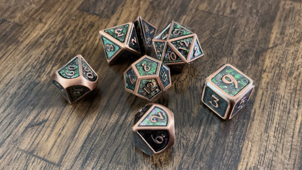 Adventure Dice - 7 Piece Set - Metal - Beholder's Scrutiny available at 401 Games Canada