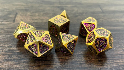 Adventure Dice - 7 Piece Set - Metal - Cupid’s Arrow available at 401 Games Canada